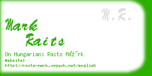 mark raits business card